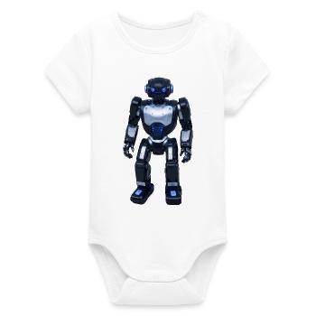 Robot - Body bébé manches courtes bio Stanley/Stella - blanc - Devant