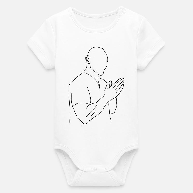 Johnny - Body bébé manches courtes bio Stanley/Stella - blanc