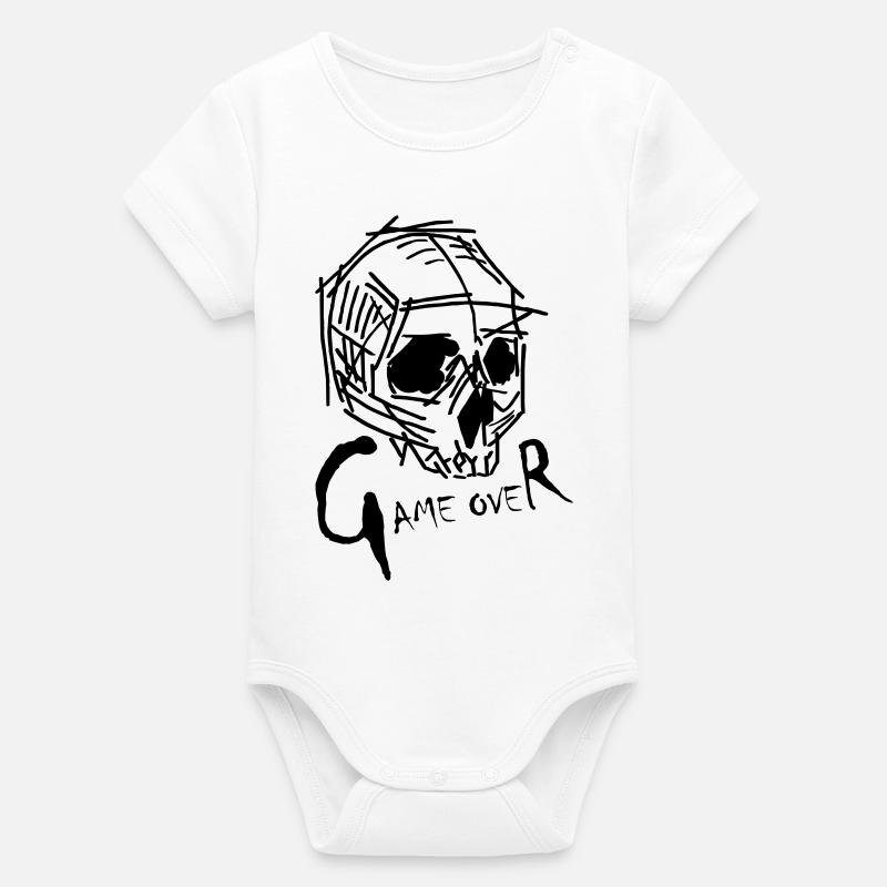 Fin du jeu - Body bébé manches courtes bio Stanley/Stella - blanc