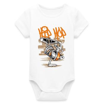 Breakdancing | B-Boy | Hip Hop - Organic Short Sleeve Baby Bodysuit by Stanley/Stella - white - Front
