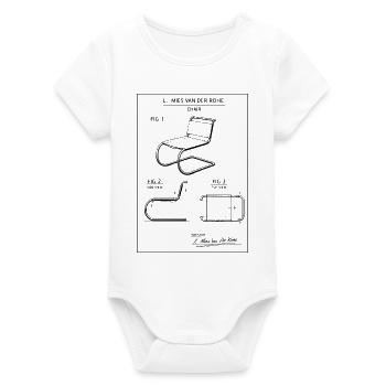 Conception moderne des chaises - Body bébé manches courtes bio Stanley/Stella - blanc - Devant