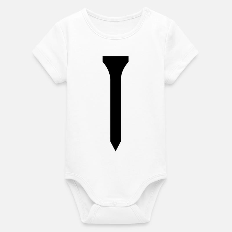 Golf Tee - Body bébé manches courtes bio Stanley/Stella - blanc