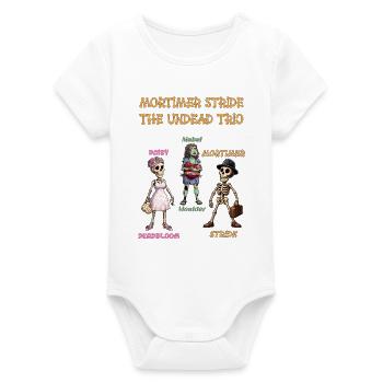 Mortimer Stride - La série d’animation du Trio des Morts-Vivants - Body bébé manches courtes bio Stanley/Stella - blanc - Devant