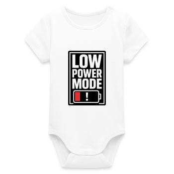 Energiesparmodus - Organic Kurzarm-Babybody von Stanley/Stella - Weiß - Vorne