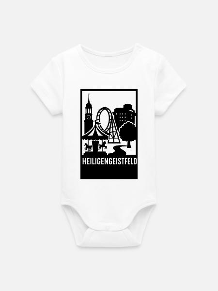 Heiligengeistfeld Hamburg - Organic Kurzarm-Babybody von Stanley/Stella - Weiß