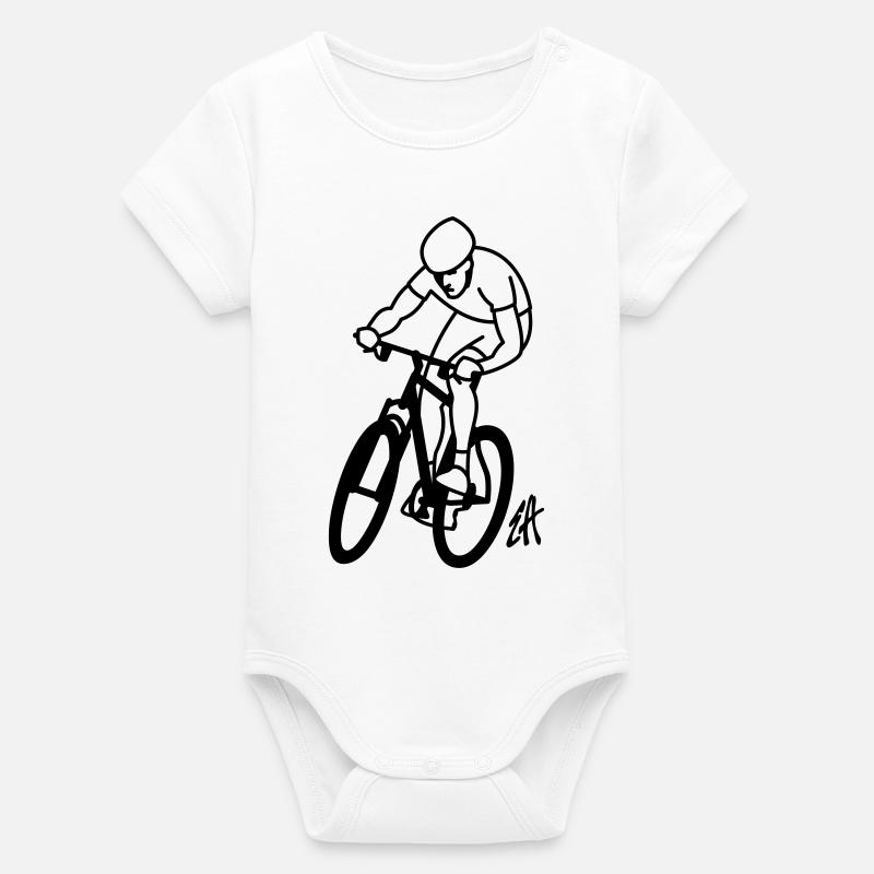 VTT - Body bébé manches courtes bio Stanley/Stella - blanc