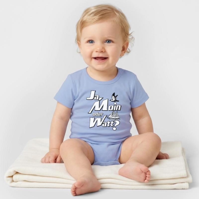 Ja Moin oder Watt? Body bébé manches courtes bio Stanley/Stella