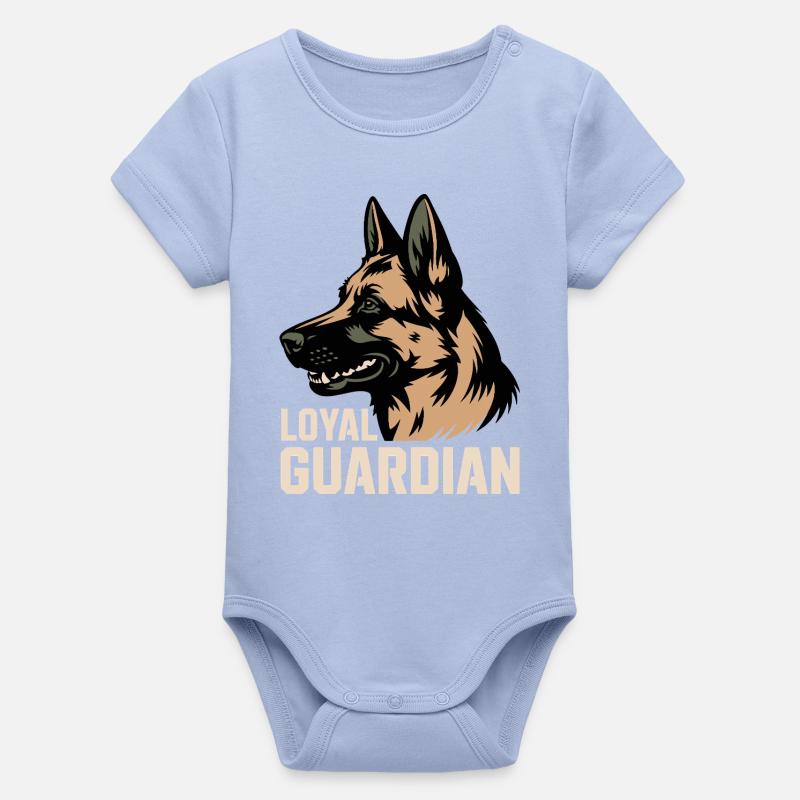 Gardien loyal - Body bébé manches courtes bio Stanley/Stella - ciel