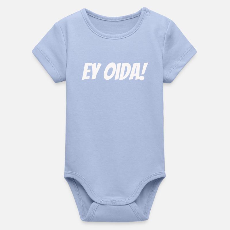 Salut Oida ! – Dialect Deluxe - Body bébé manches courtes bio Stanley/Stella - ciel