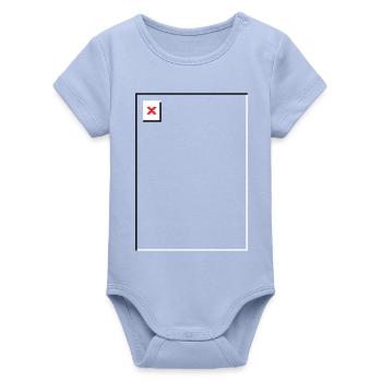 Missing Image – File Not Found Hochformat - Organic Kurzarm-Babybody von Stanley/Stella - Sky - Vorne