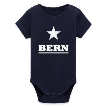 BERN - Organic Short Sleeve Baby Bodysuit by Stanley/Stella - navy - Front