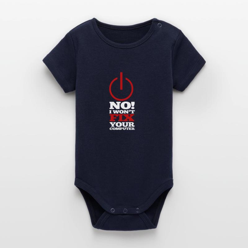 Computer Programm Code Nerd Script Hacker Organic Kurzarm-Babybody von Stanley/Stella