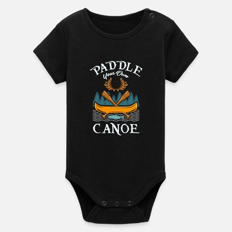 Canoë-kayak - Body bébé manches courtes bio Stanley/Stella - noir