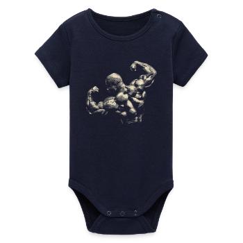Bodybuilding - Body bébé manches courtes bio Stanley/Stella - marine - Devant