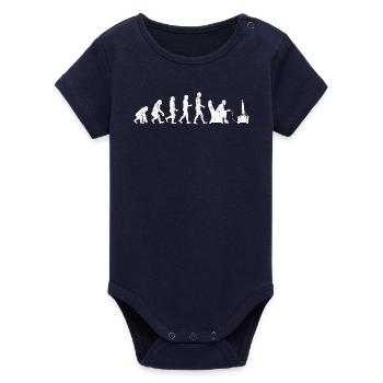 Gamer Evolution Gamer Gamecker Jouer - Body bébé manches courtes bio Stanley/Stella - marine - Devant
