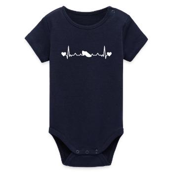 Latin Danse Danse Danse Chaussures Homme Latin Heartbeat - Body bébé manches courtes bio Stanley/Stella - marine - Devant