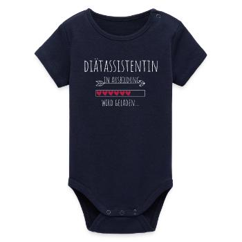 Diätassistentin in Ausbildung Geschenk - Organic Kurzarm-Babybody von Stanley/Stella - Navy - Vorne