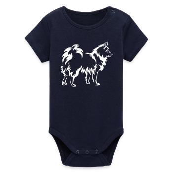 Spitz « Édition Noire » - Body bébé manches courtes bio Stanley/Stella - marine - Devant