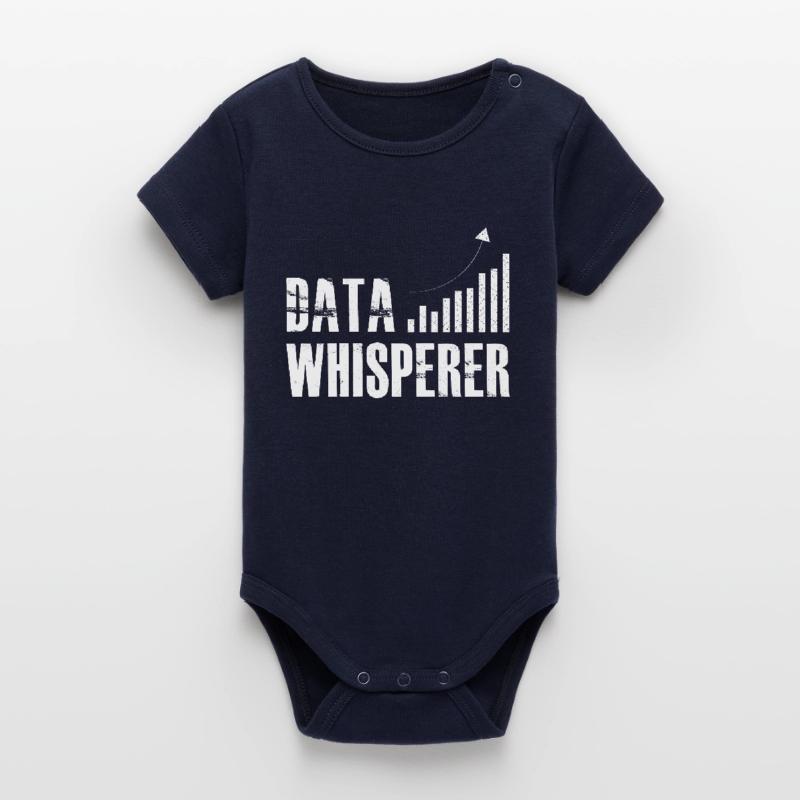 Data Whisperer Science Analyst Software Engineer Organic Short Sleeve Baby Bodysuit by Stanley/Stella