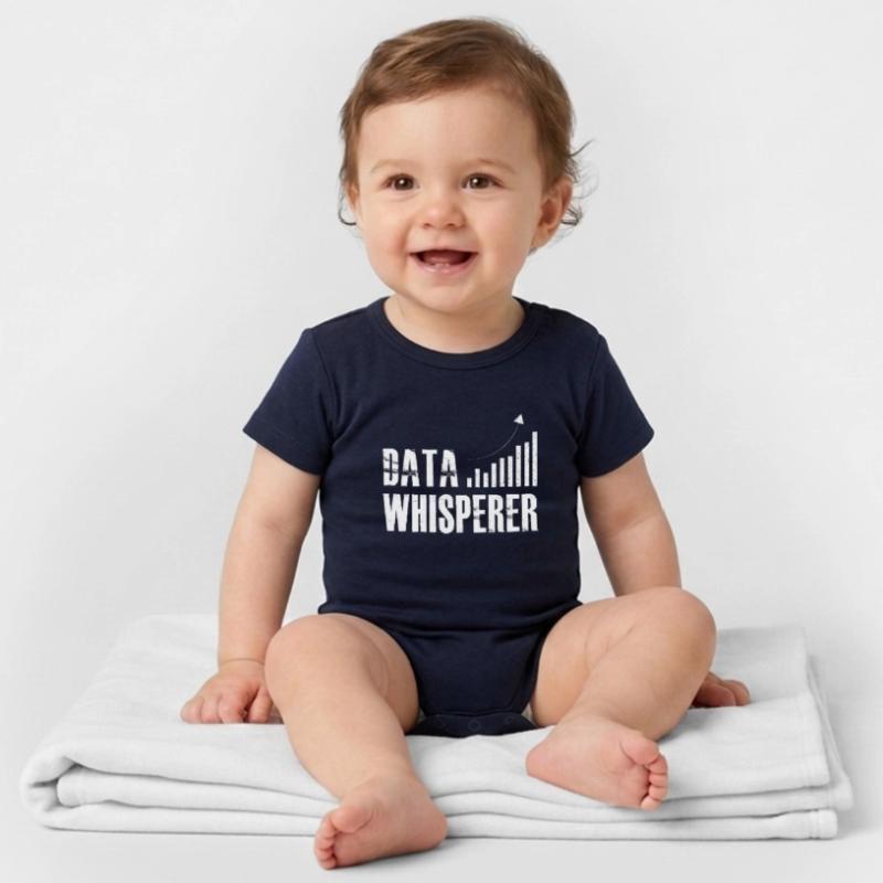 Data Whisperer Science Analyst Software Engineer Organic Short Sleeve Baby Bodysuit by Stanley/Stella