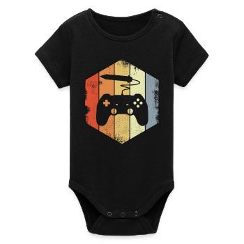 Artiste du jeu - Body bébé manches courtes bio Stanley/Stella - noir - Devant