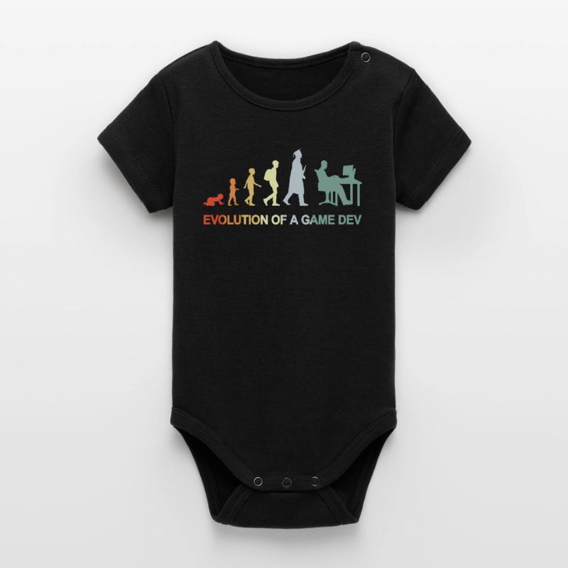 Game Dev Evolution Organic Kurzarm-Babybody von Stanley/Stella