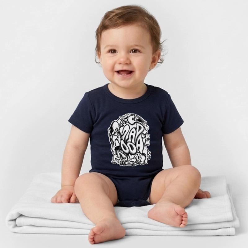 Stapooa2 Organic Short Sleeve Baby Bodysuit by Stanley/Stella