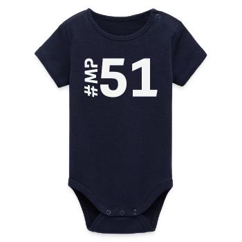 MP51-KARTON - Organic Kurzarm-Babybody von Stanley/Stella - Navy - Vorne