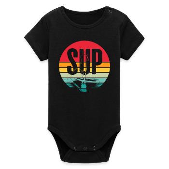 SOUPER - Body bébé manches courtes bio Stanley/Stella - noir - Devant