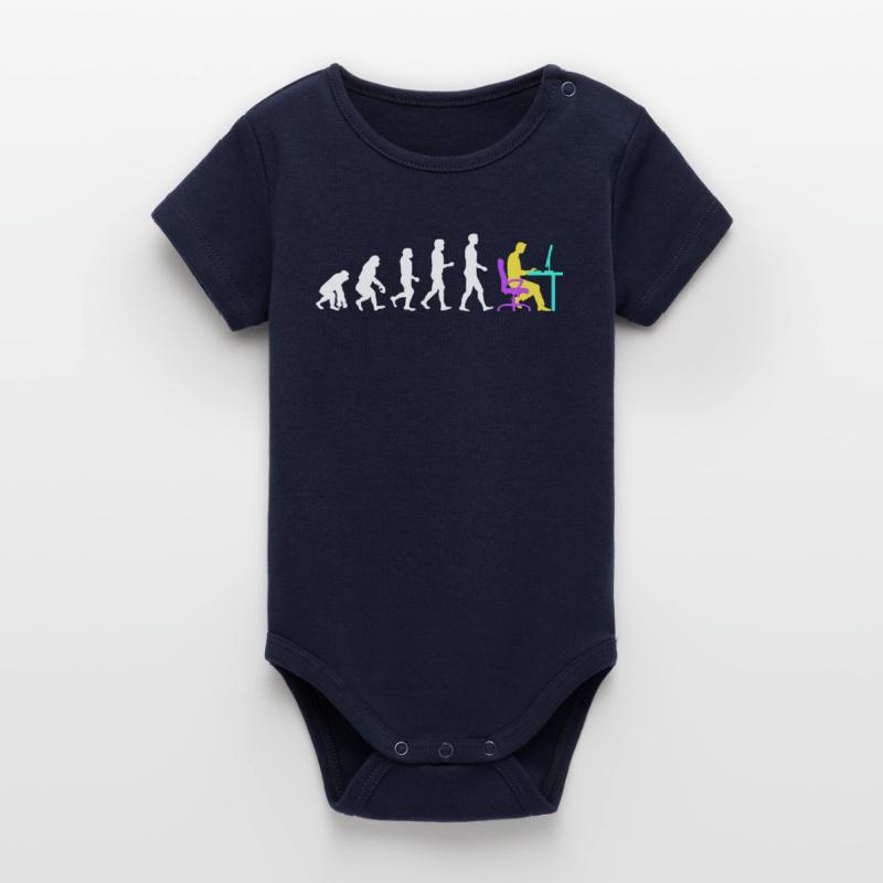 Développeur Evolution Computergeek Open Source Body bébé manches courtes bio Stanley/Stella