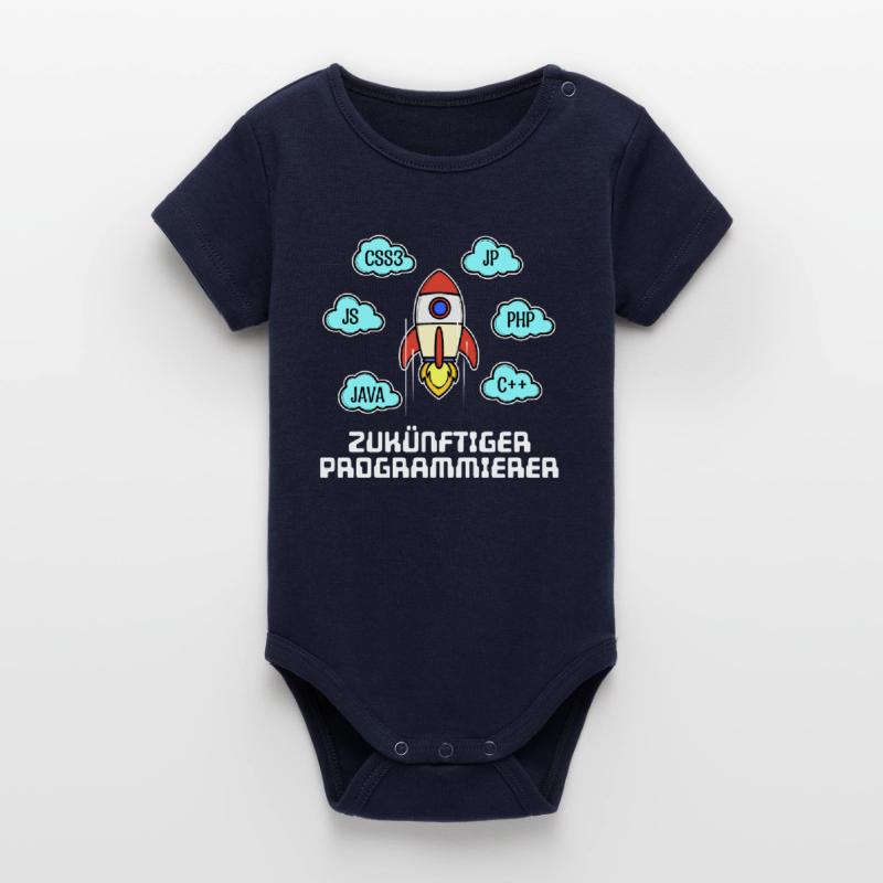 Css Coden Developer Statement C++ Php Java Debug Organic Short Sleeve Baby Bodysuit by Stanley/Stella