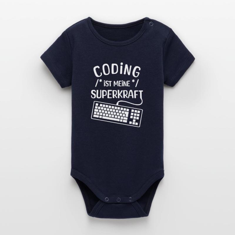 Code Skripting Statement Computerfreak Developer Organic Kurzarm-Babybody von Stanley/Stella