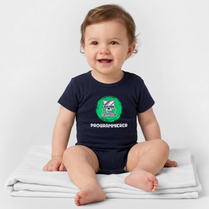 Computerfreak Skripting Developer Programmierer Organic Kurzarm-Babybody von Stanley/Stella