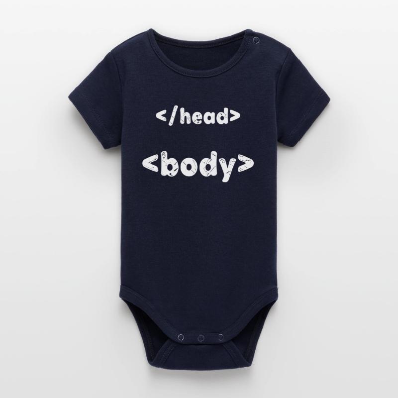 Code Programmierer Developer Skripting Informatik Organic Kurzarm-Babybody von Stanley/Stella