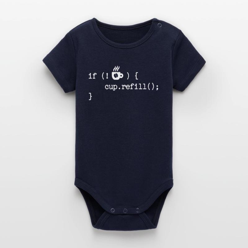 Debug Programmierer Coden Developer Computerfreak Organic Kurzarm-Babybody von Stanley/Stella