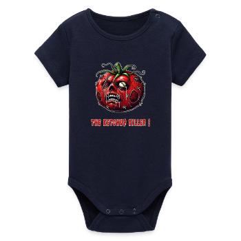 The Ketchup Killer - Organic Kurzarm-Babybody von Stanley/Stella - Navy - Vorne
