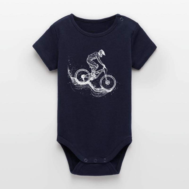 Dessin VTT Body bébé manches courtes bio Stanley/Stella