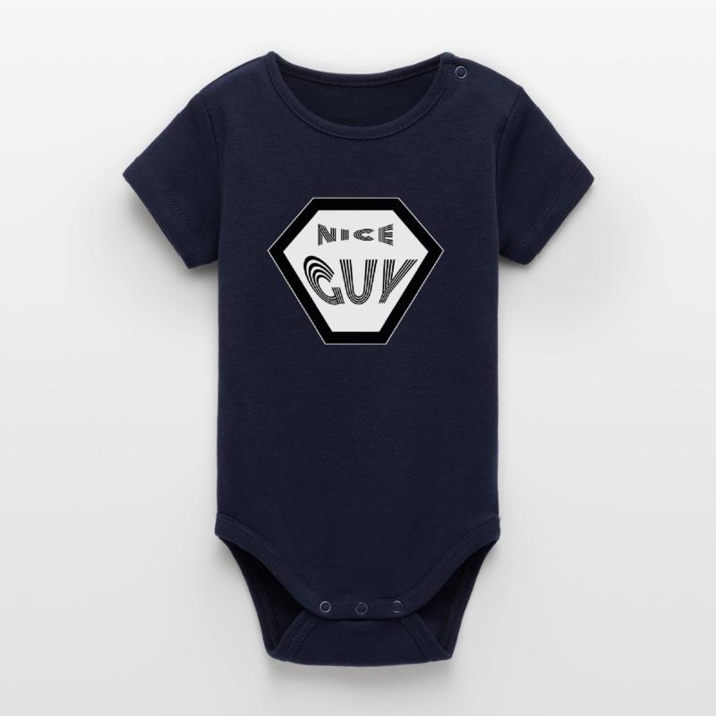 NICE GUY netter Junge netter Typ Organic Kurzarm-Babybody von Stanley/Stella