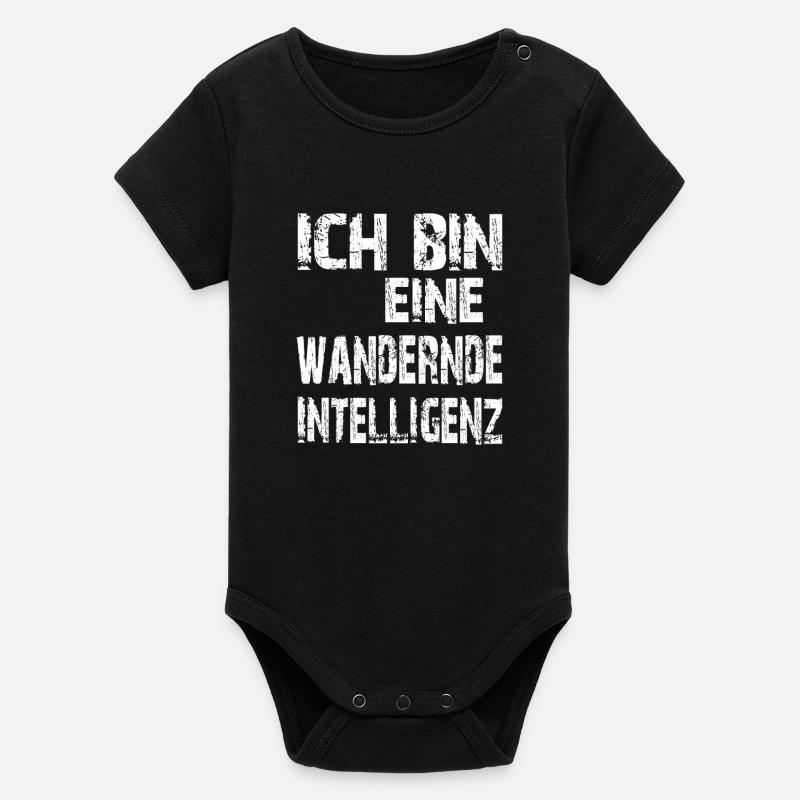 L’IA dit que je suis une intelligence errante - Body bébé manches courtes bio Stanley/Stella - noir