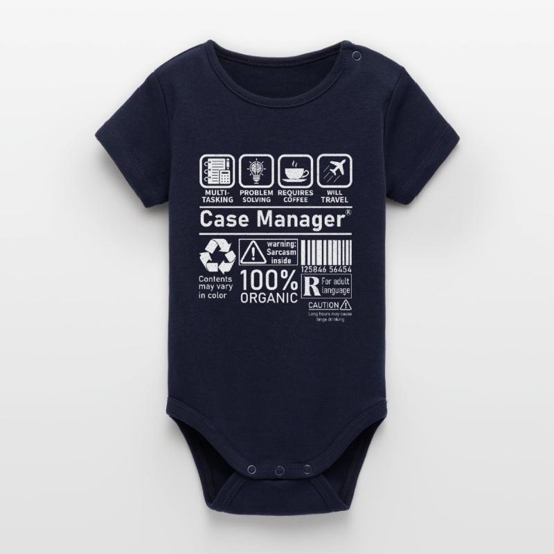 Case Manager multi tasking problem solving Organic Kurzarm-Babybody von Stanley/Stella