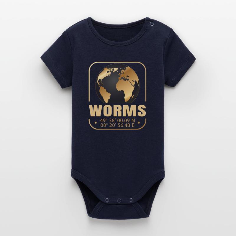 Worms Organic Kurzarm-Babybody von Stanley/Stella