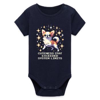 La valeur de la gentillesse au-delà des frontières du système | Chihuahua - Body bébé manches courtes bio Stanley/Stella - marine - Devant
