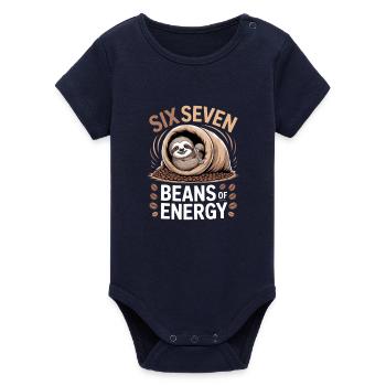 Six Seven Beans Energy - Body bébé manches courtes bio Stanley/Stella - marine - Devant