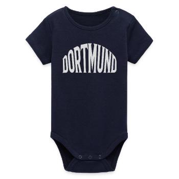 Dortmund - Organic Short Sleeve Baby Bodysuit by Stanley/Stella - navy - Front