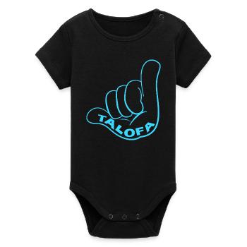 Samoa - Organic Kurzarm-Babybody von Stanley/Stella - Schwarz - Vorne