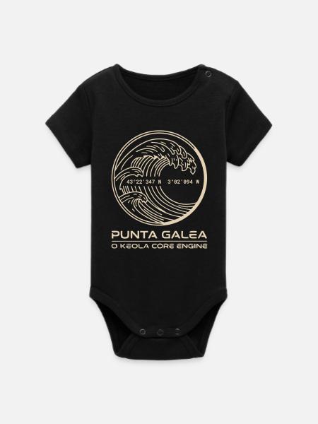 Golden Wave Punta Galea - Organic Kurzarm-Babybody von Stanley/Stella - Schwarz