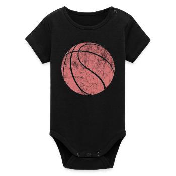 basket-ball - Body bébé manches courtes bio Stanley/Stella - noir - Devant