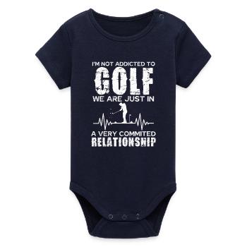 Relation golfeuse : passion engagée - Body bébé manches courtes bio Stanley/Stella - marine - Devant