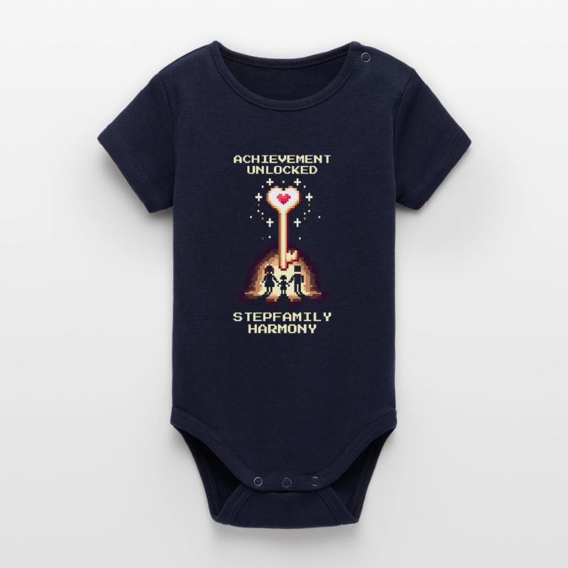 Patchwork Harmony Unlocked | Patchwork Organic Short Sleeve Baby Bodysuit by Stanley/Stella