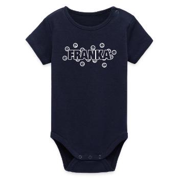 bubbles Franka - Organic Short Sleeve Baby Bodysuit by Stanley/Stella - navy - Front